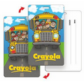 Luggage Tag w/ 3D Lenticular School Bus Back to School Image - Stock (Imprinted)